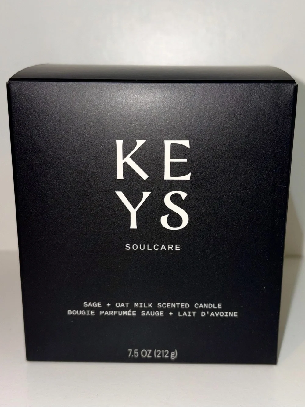KEYS Soulcare Sage + Oat Milk Scented Candle 7.5 oz FULL SIZE